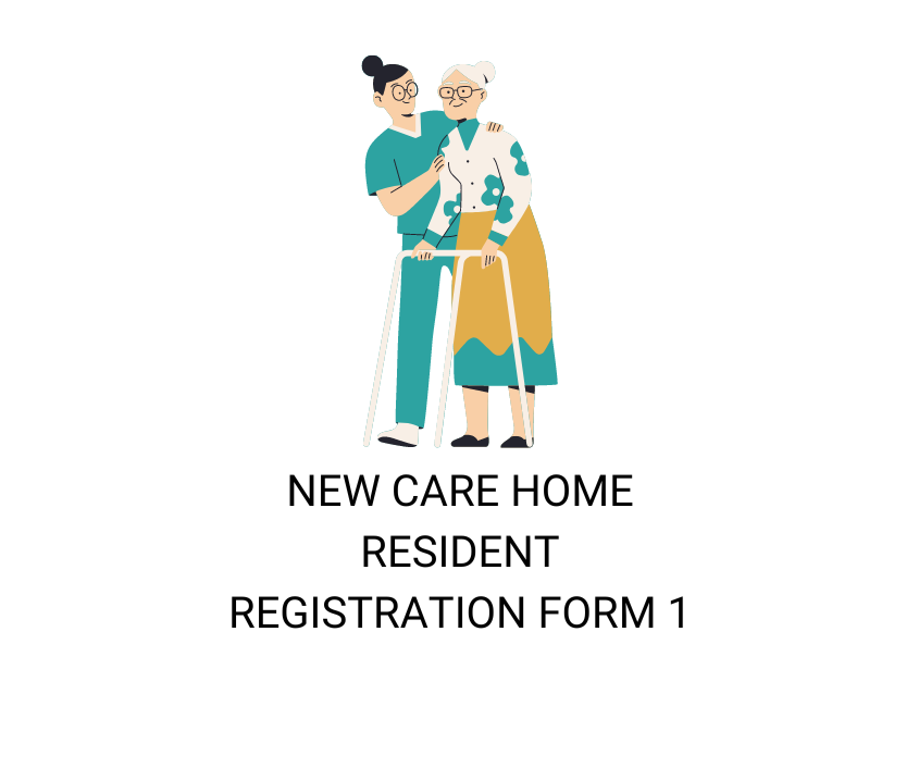 new care home resident form 1